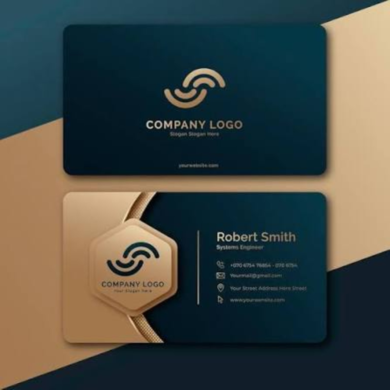 Visiting card sample design